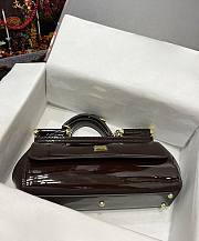 D&G Dolce Gabbana Small Sicily Brown Handbag - 4