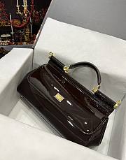 D&G Dolce Gabbana Small Sicily Brown Handbag - 3