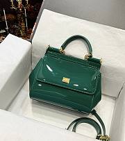 D&G Red Medium Sicily Green Shoulder Bag - 1