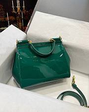 D&G Red Medium Sicily Green Shoulder Bag - 5