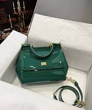 D&G Red Medium Sicily Green Shoulder Bag - 4