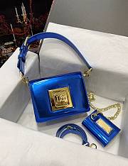 D&G wallet logo plaque tote bag - 1