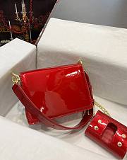 D&G wallet logo plaque red tote bag - 6