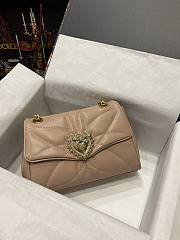 D&G Devotion jewel heart beige leather bag - 5