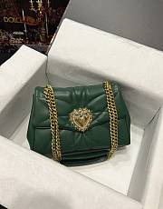 D&G Devotion jewel heart green leather bag - 1