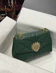 D&G Devotion jewel heart green leather bag - 2