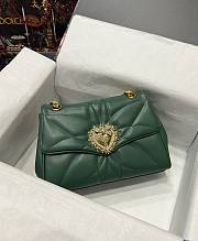 D&G Devotion jewel heart green leather bag - 3