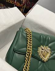 D&G Devotion jewel heart green leather bag - 6