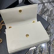 YSL Kate White Gold Chain 20cm Bag - 6