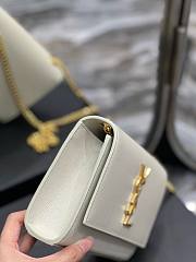 YSL Kate White Gold Chain 20cm Bag - 5