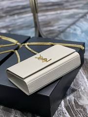 YSL Kate White Gold Chain 24cm Bag - 4