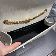 YSL Kate White Gold Chain 24cm Bag - 3