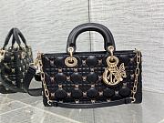 Dior Lady D-Joy Black Lambskin Butterfly Studs Bag - 1