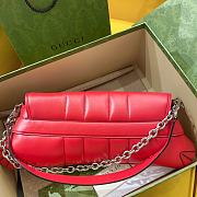 Gucci Horsebit large chain red leather bag - 2