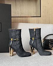 Fendi Delfina black FF short-heeled boots - 2