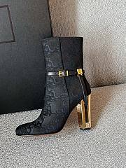 Fendi Delfina black FF short-heeled boots - 4