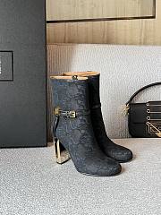 Fendi Delfina black FF short-heeled boots - 6