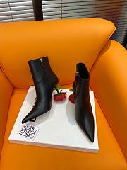 Loewe rose black leather boots  - 4