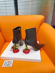 Loewe rose black leather boots  - 6