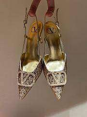 Valentino gold crystal heels 9cm - 5