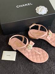 Chanel flower pink sandals - 5