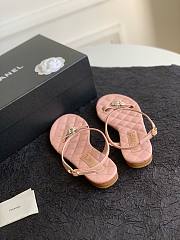 Chanel flower pink sandals - 3