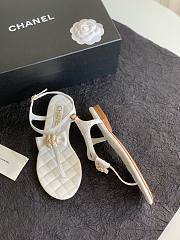 Chanel flower white sandals - 4