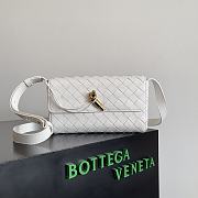 Bottega Veneta Mini White Andiamo Bag - 1