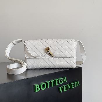 Bottega Veneta Mini White Andiamo Bag