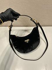 Prada Moon wool black shoulder bag  - 5