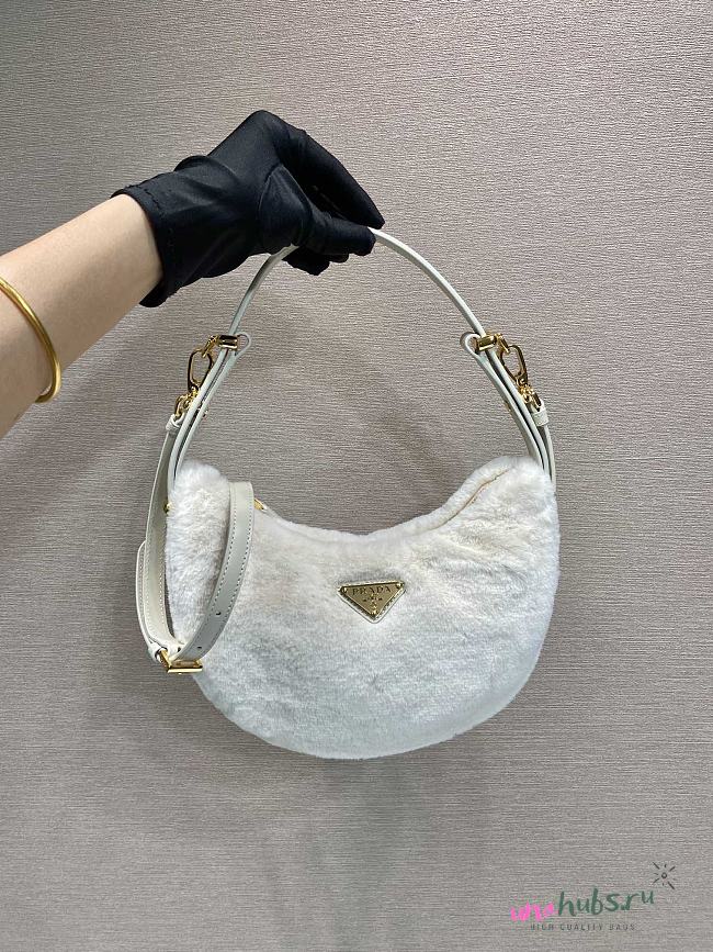 Prada Moon wool white shoulder bag - 1