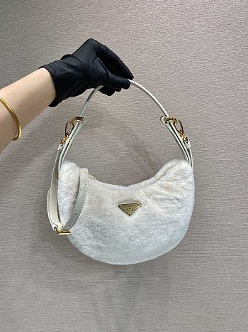 Prada Moon wool white shoulder bag