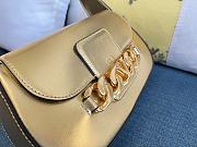 Valentino Vlogo gold leather chain shoulder bag - 6