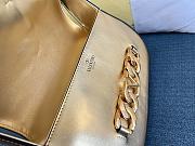 Valentino Vlogo gold leather chain shoulder bag - 4