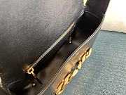 Valentino Vlogo black leather chain shoulder bag  - 6