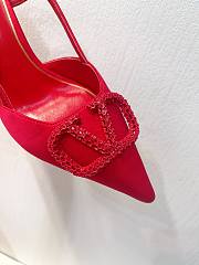 Valentino Vlogo red slingback heels 80mm - 4