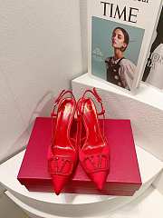 Valentino Vlogo red slingback heels 80mm - 5