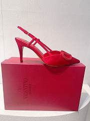 Valentino Vlogo red slingback heels 80mm - 6