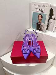 Valentino Vlogo purple slingback heels 80mm - 2