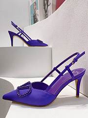 Valentino Vlogo purple slingback heels 80mm - 3