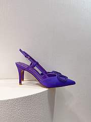 Valentino Vlogo purple slingback heels 80mm - 5