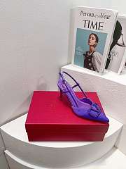 Valentino Vlogo purple slingback heels 80mm - 6