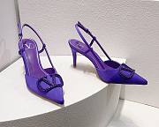 Valentino Vlogo purple slingback heels 80mm - 1