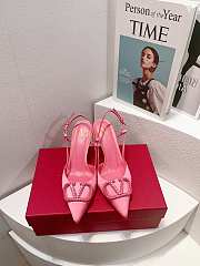 Valentino Vlogo pink slingback heels 80mm - 6