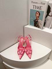 Valentino Vlogo pink slingback heels 80mm - 5