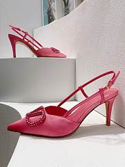 Valentino Vlogo pink slingback heels 80mm - 2