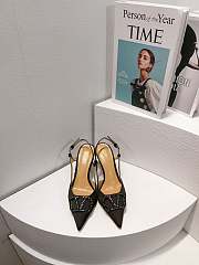 Valentino Vlogo black slingback heels 80mm - 4