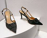 Valentino Vlogo black slingback heels 80mm - 1