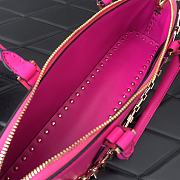 Valentino Garavani hot pink rockstud hand bag - 6