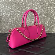 Valentino Garavani hot pink rockstud hand bag - 3